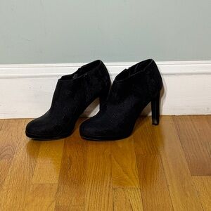 Alia Black Heeled Boots for Women